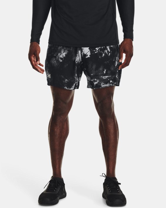 Men's UA Vanish Woven 6" Printed Shorts, Black, pdpMainDesktop image number 0